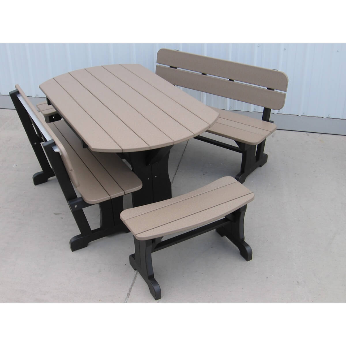 5FootOvalTablewithBenches89574
