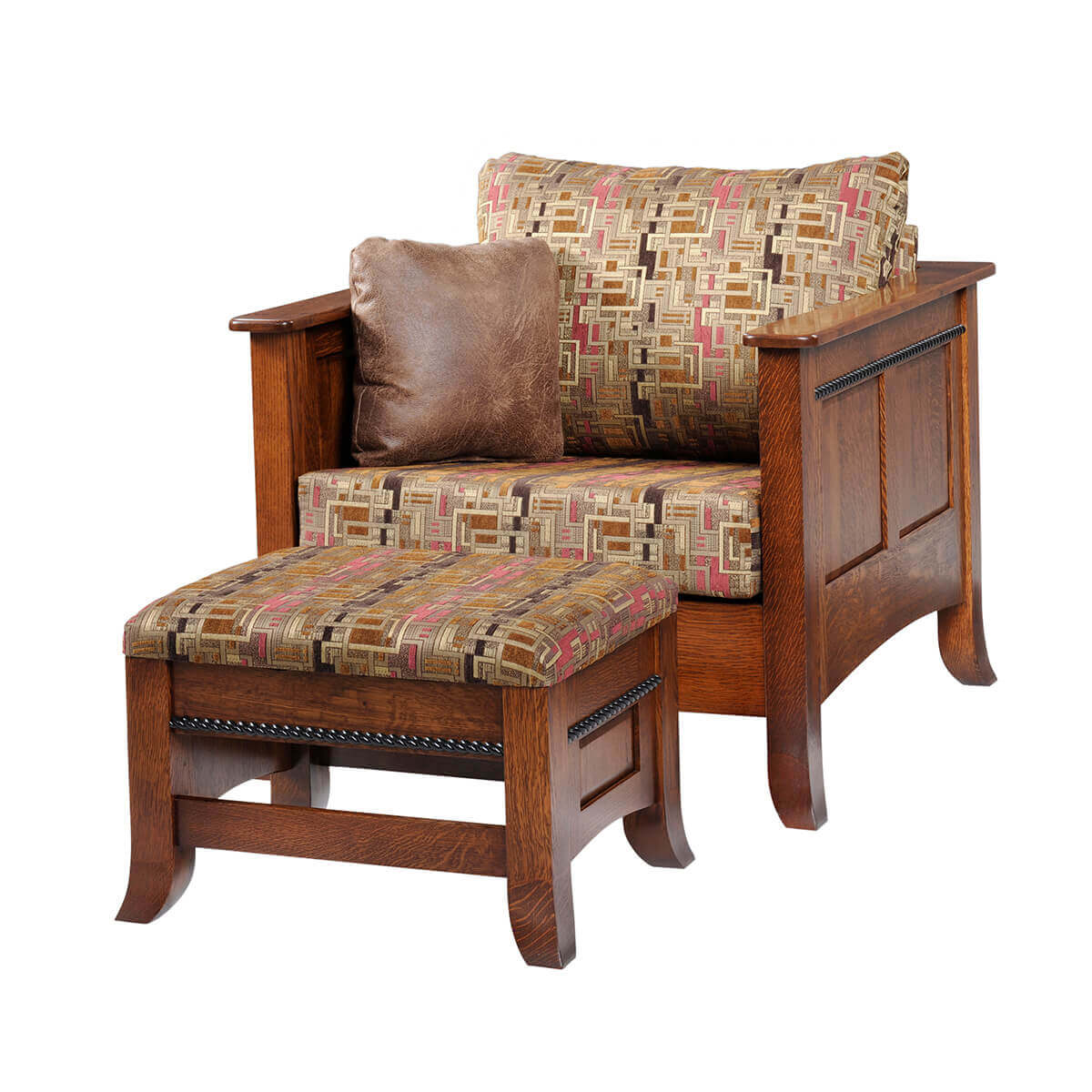 Read more about the article Cranberry Chair with Ottoman
